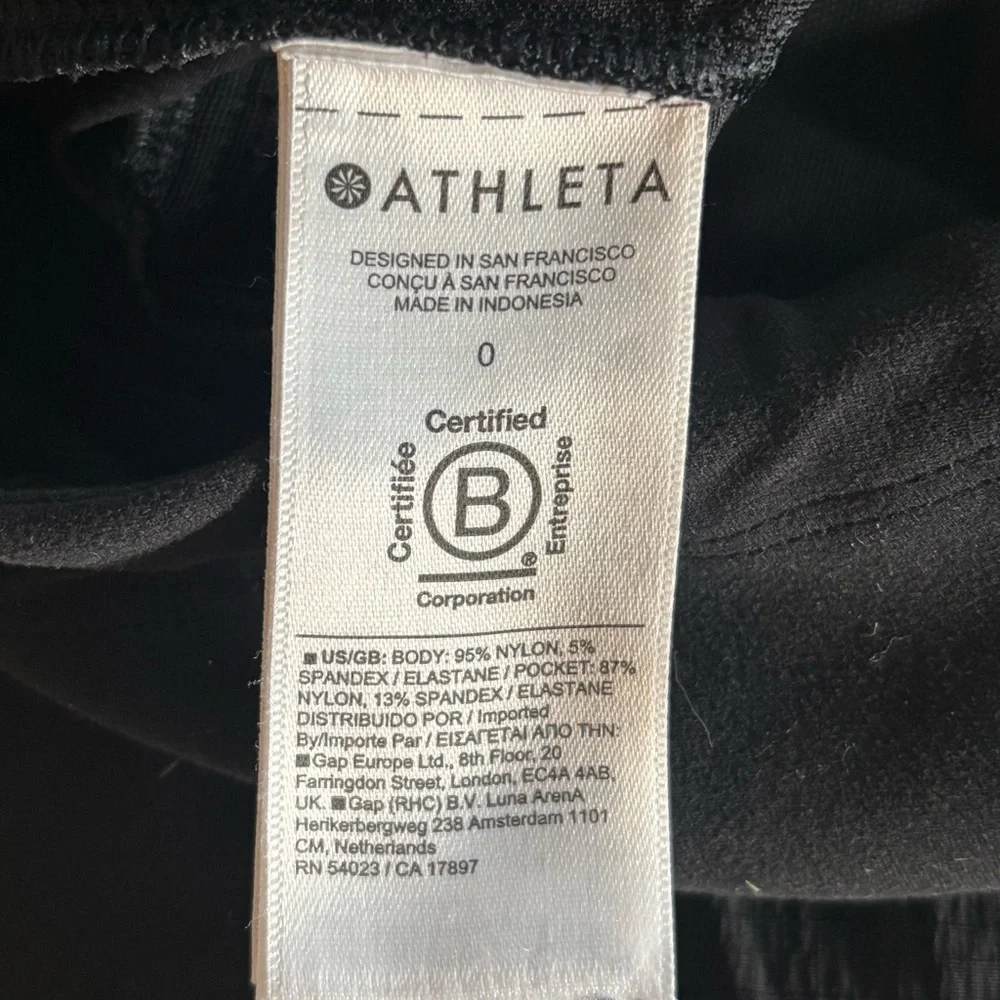 Athleta Trekkie North High Rise Jogger Black Travel Hiking Pants Women’s Size 0 - Picture 7 of 8